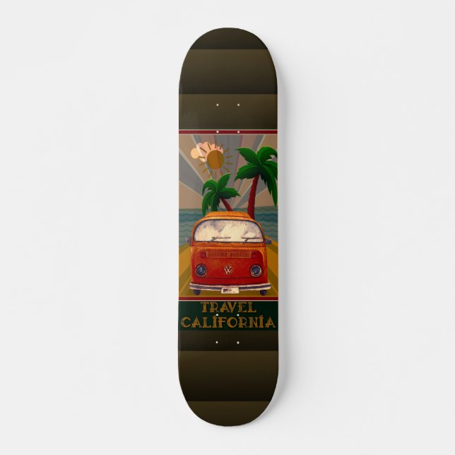 Poster:Travel California Skateboard (Vorne)