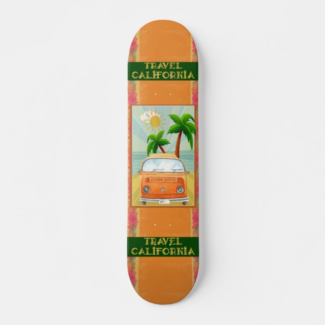 Poster:Travel California Skateboard (Vorne)