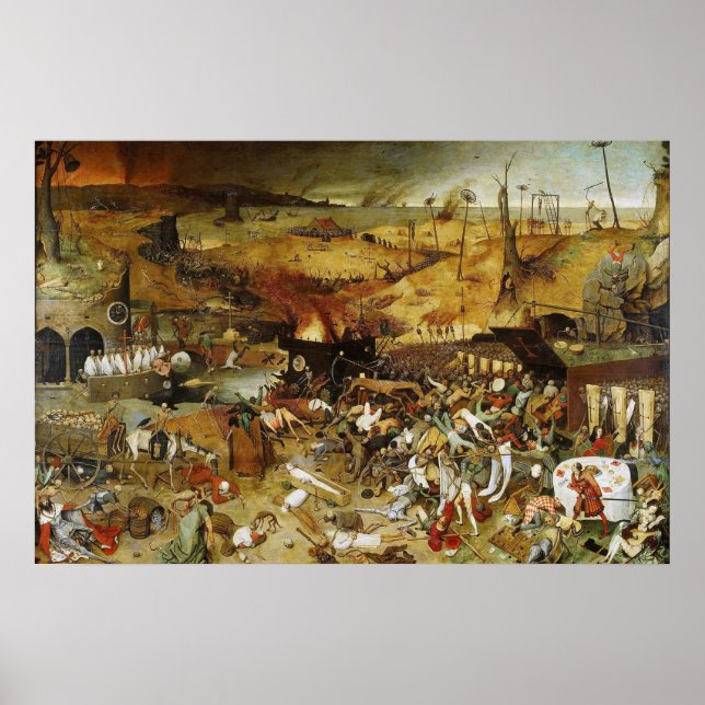 Poster Triumph des Todes Pieter Brueghel (Vorne)