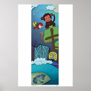Poster - Tropische wilde Seite!