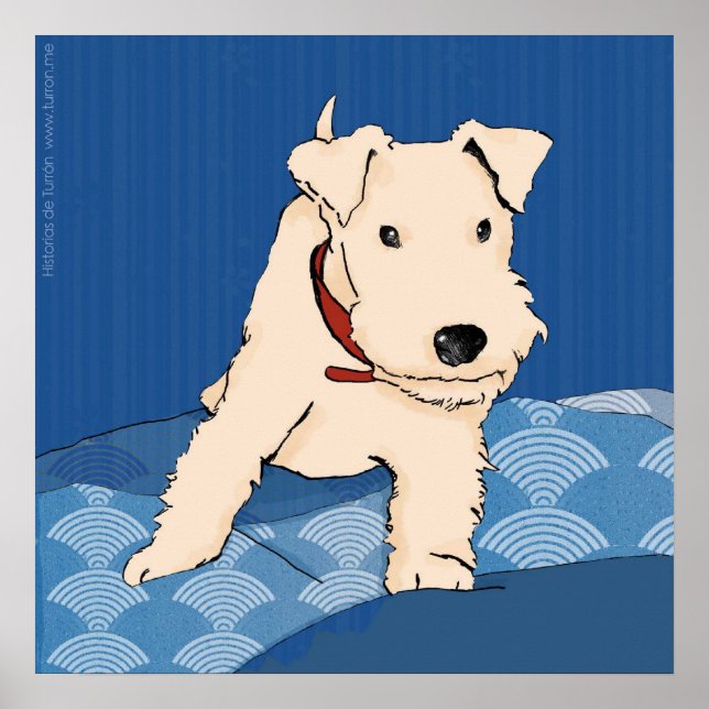 Póster Turrón sobre la cama Poster (Vorne)