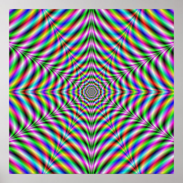 Poster Twelve pointed Psychedelic Web (Vorne)