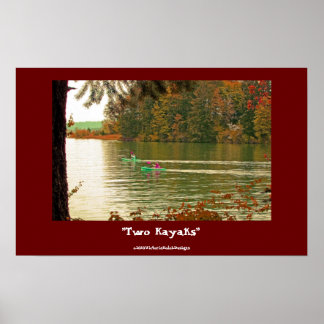 Poster "Two Kayaks"