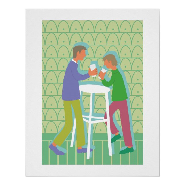 poster two men talking (Vorderseite)