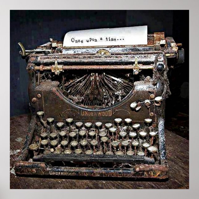 Poster, Underwood, alte Schreibmaschine Poster (Vorne)