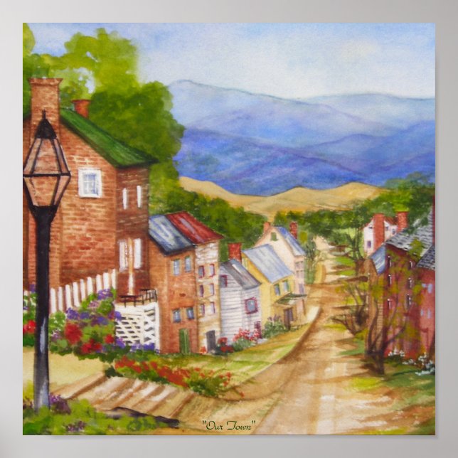 Poster "Unsere Stadt" (Vorne)