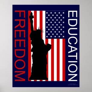 Poster USA - FREEDOM - BILDUNG