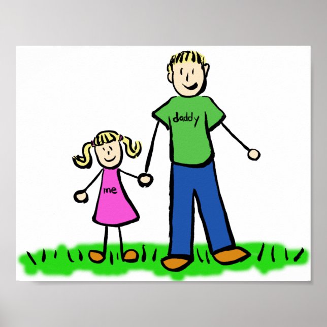 Poster "Vater und Tochter" (Vorne)