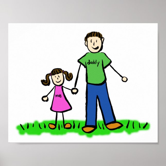 Poster "Vater und Tochter" (Vorne)