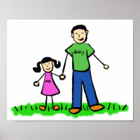 Poster "Vater und Tochter"