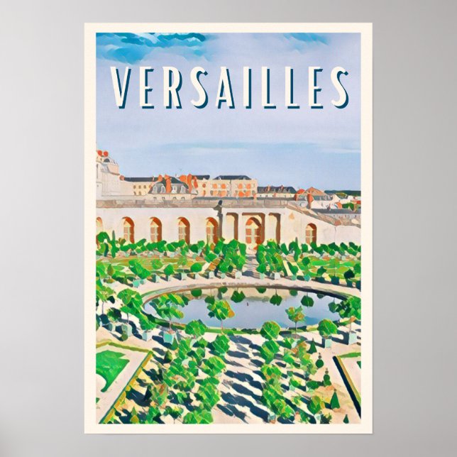 Poster Versailles Foto Vintage (Vorne)