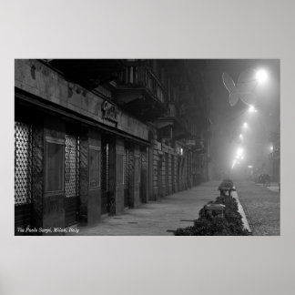 Poster: Via Paolo Sarpi, Mailand, Italien Poster