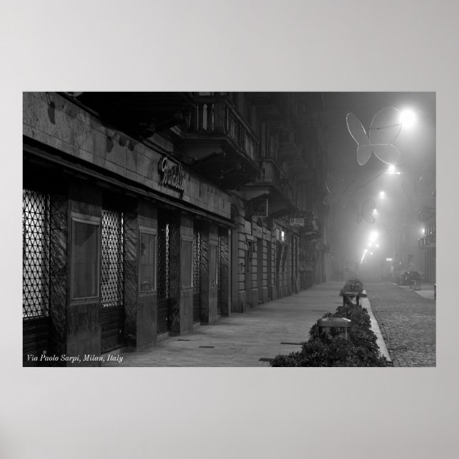 Poster: Via Paolo Sarpi, Mailand, Italien Poster (Vorne)
