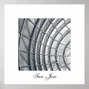 Poster viereckig, Architekturdetail schwarz weiß