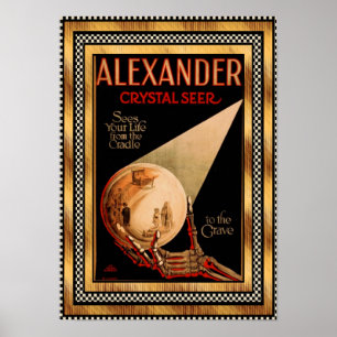 Poster Vintag Alexander Crystal Seer Theater