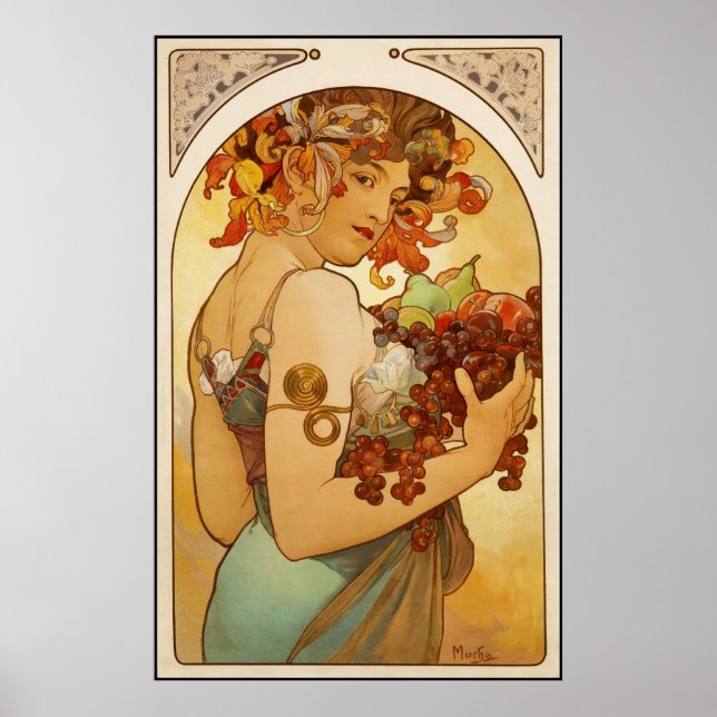 Poster Vintag Art Alfons Mucha (Vorne)