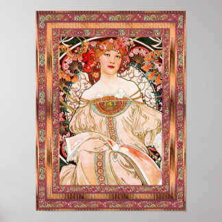 Poster Vintag Art Alfons Mucha F-Champenois
