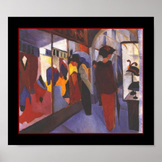 Poster Vintag Art August Macke Fashion Store