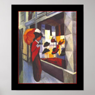Poster Vintag Art August Macke Hat Store
