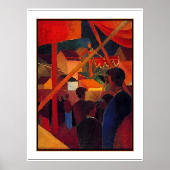 Poster Vintag Art August Macke Seiltänzer 2 (Vorne)
