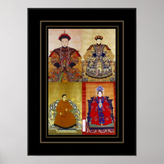 Poster Vintag Art Chinesische Kaiserkollektion