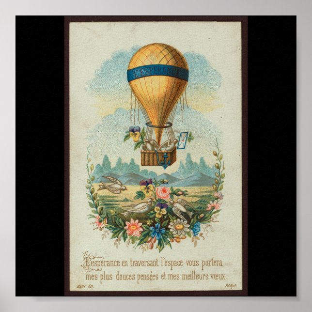 Poster-Vintag Art-Hot Air Balloons 7 Poster (Vorne)