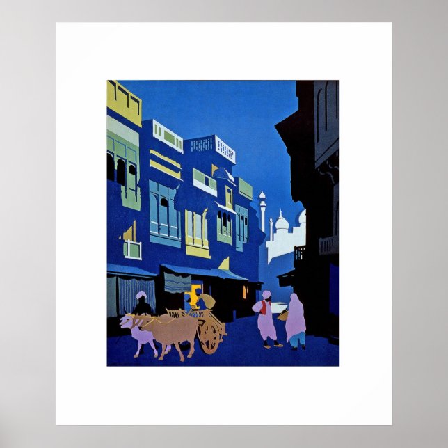 Poster Vintag Art Indien (Vorne)