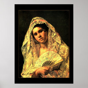 Poster Vintag Art Spanische Frau