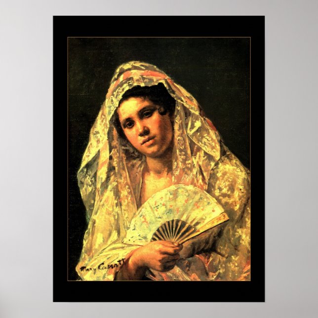 Poster Vintag Art Spanische Frau (Vorne)