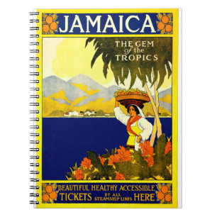 Poster Vintag de jamaica Notizblock