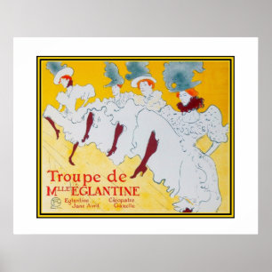 Poster Vintage Art Toulouse Lautrec Tänzer