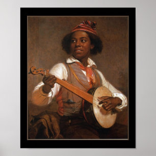 Poster Vintage Der Banjo-Spieler