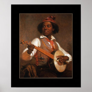 Poster Vintage Der Banjo-Spieler 2