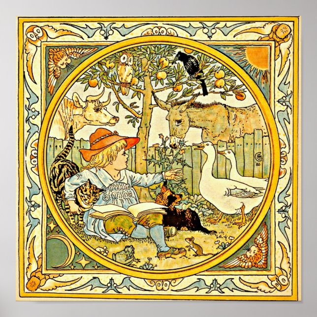 Poster-Vintage Illustration-Walter Crane 17 Poster (Vorne)