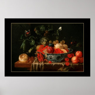 Poster Vintage Kunst Stillleben Fruchtbesetzung 2