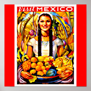 Poster-Vintage Reise Art-Mexico Poster