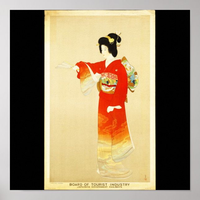 Poster Vintage Reise-Japan (Vorne)
