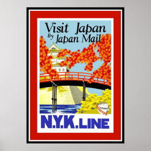 Poster Vintage Reise Japan