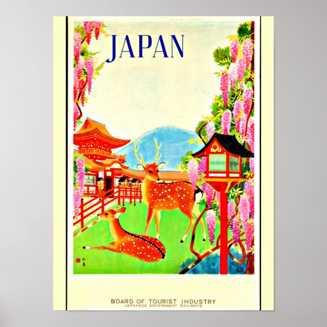 Poster Vintage Reise - Japan 6 (Vorne)