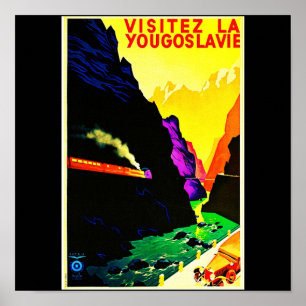Poster-Vintage-Reise-Jugoslawien Poster
