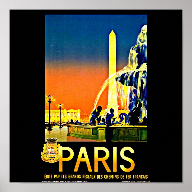 Poster Vintage Reisen Art-Paris (Vorne)