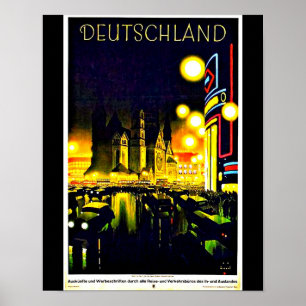 Poster Vintage Travel Art-Deutschland