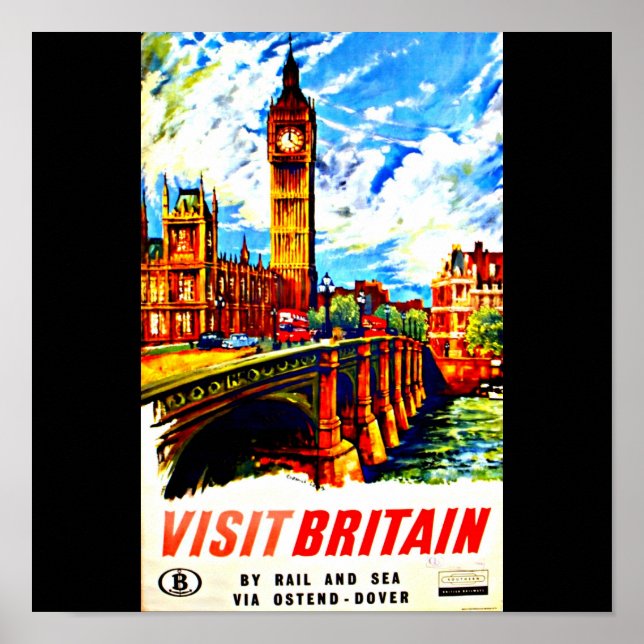 Poster Vintage Travel Art-Great Britain (Vorne)