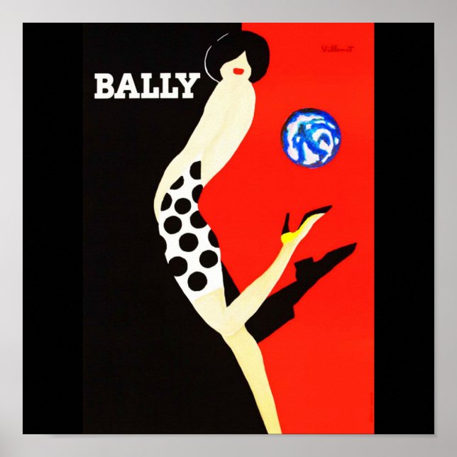 Poster Vintage Travel-Bally (Vorne)