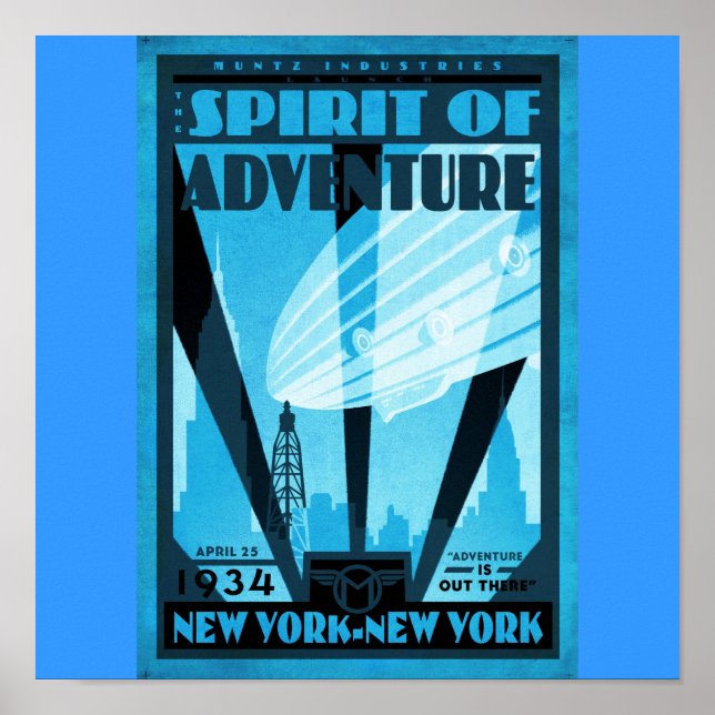 Poster Vintage Travel-New York (Vorne)