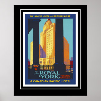 Poster Vintage Travel Poster Royal York Kanada