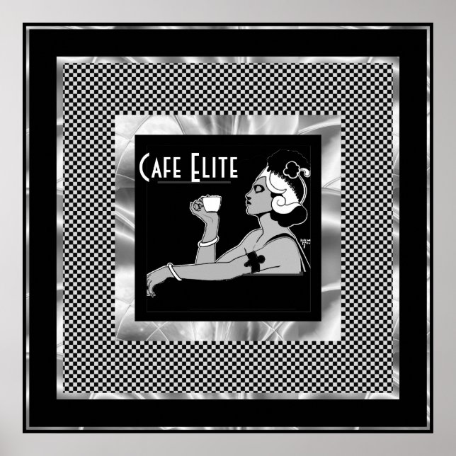 Poster Vintages Café Elite (Vorne)