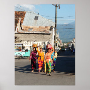 Poster voll (18" x 24") Singaraja Bali Indonesien