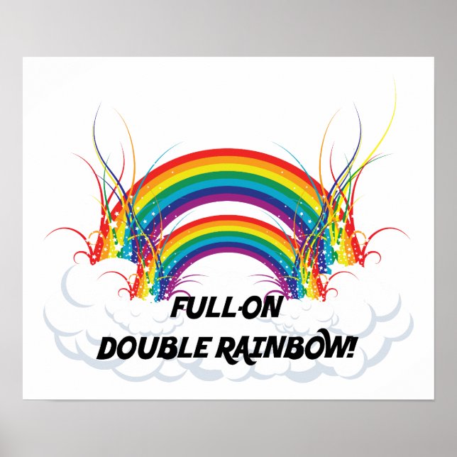 POSTER - VOLLSTÄNDIGER DOPPELRAINBOW (Vorne)
