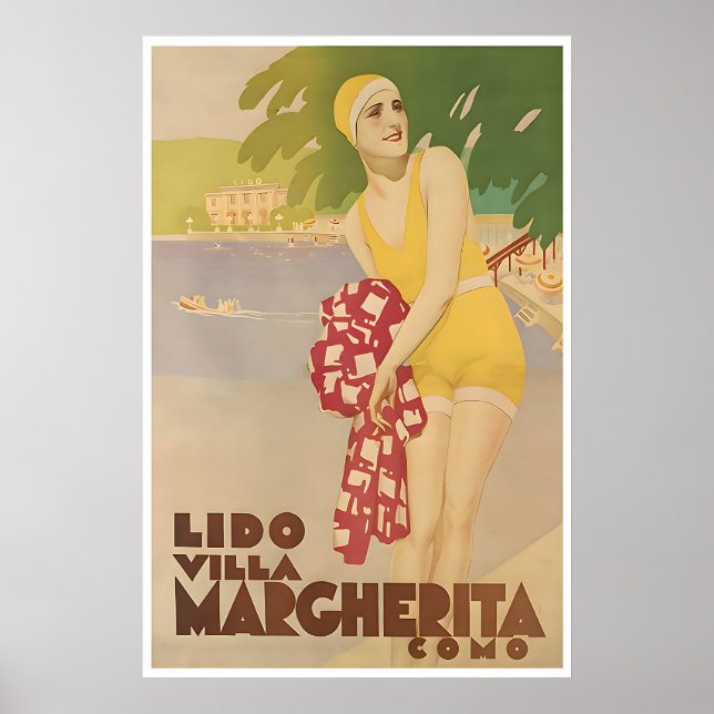 Poster vom Comer See Italien Reise Kunst Villa Mar (Vorne)
